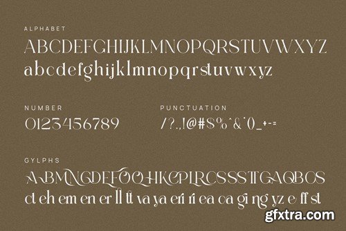 Giaste Elegant Ligature Serif Font Typeface 5A5U37V