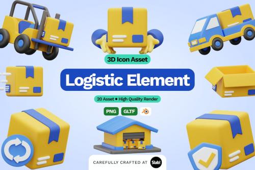 3D Logistic Icon