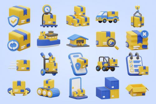 3D Logistic Icon