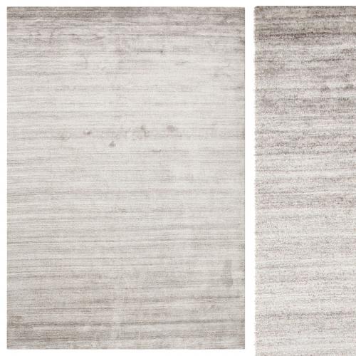 carpet Bamboo silk Loom - Warm Gray