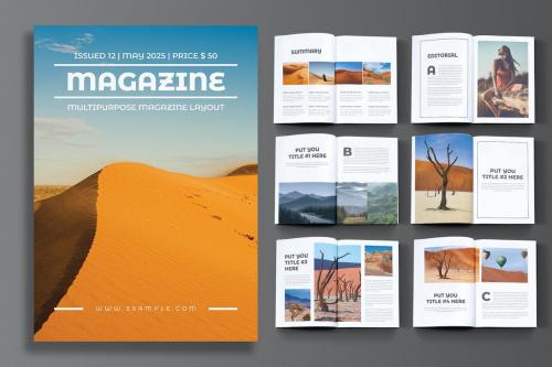 Creative Magazine Template Layout