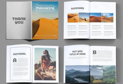 Creative Magazine Template Layout