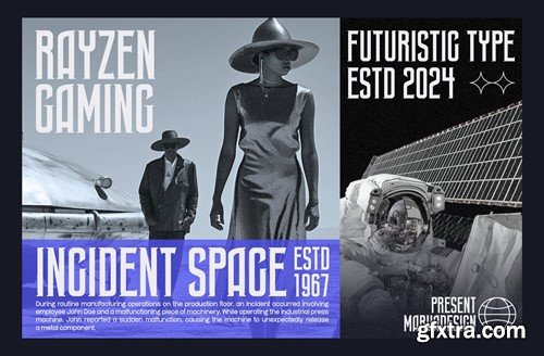 Rayzen - Futuristic Gaming Font SWGNKDX