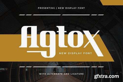 Agtox - New Display Font 996A2MN