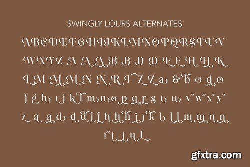 Swingly Lours | Magnificent Font VQFRFFS