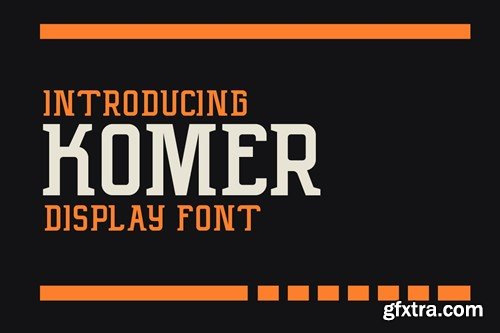 Komer a Display Font W35MYRJ