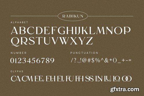 Qassy Elegant Serif Font Typeface GKXMXGR