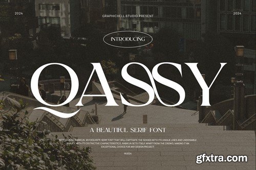 Qassy Elegant Serif Font Typeface GKXMXGR