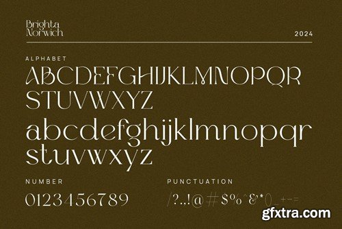 Brighta Norwich Elegant Serif Font Typeface VTU6RHY