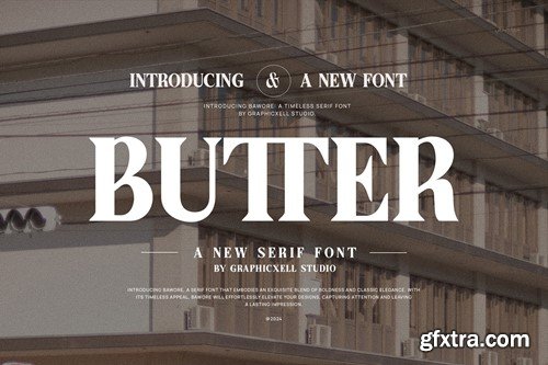 Butter Elegant Serif Font Typeface 6344EYN