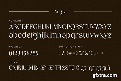 Nugita Elegant Serif Font Typeface 8FZZ5QU