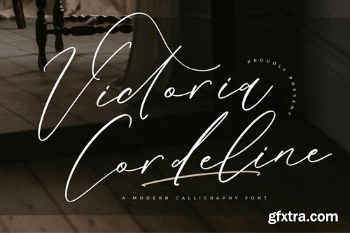 Victoria Cordeline Modern Calligraphy Font XLG7V2W