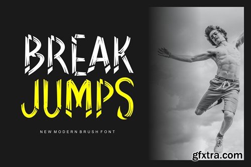 Break Jumps Font F8ZA4PU