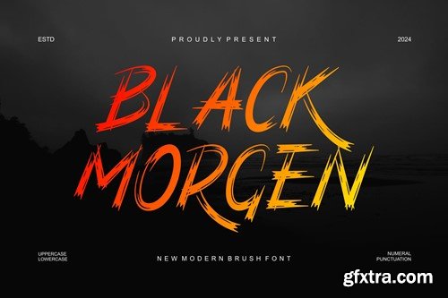 Black Morgen Font YLDP8TN