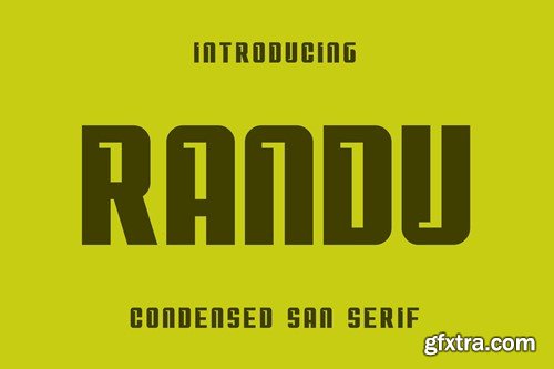 Randu - Bold Strong Sport Font 6YXP7RG