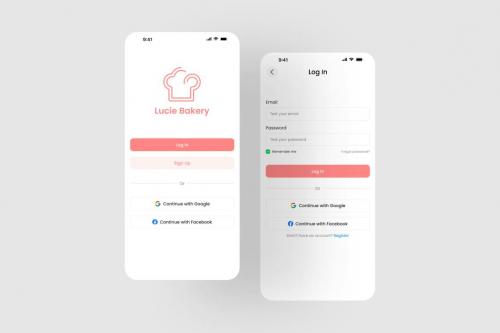 Lucie Bakery - Bakery Ordering App UI Kit