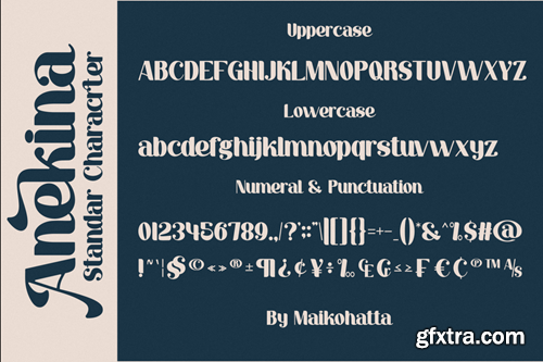 Anekina - Bold Modern Font A45RPZC