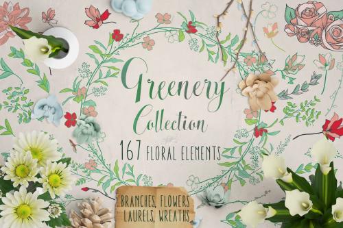 Greenery Collection: 167 Elements