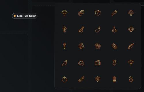 Vegetable Icons Set