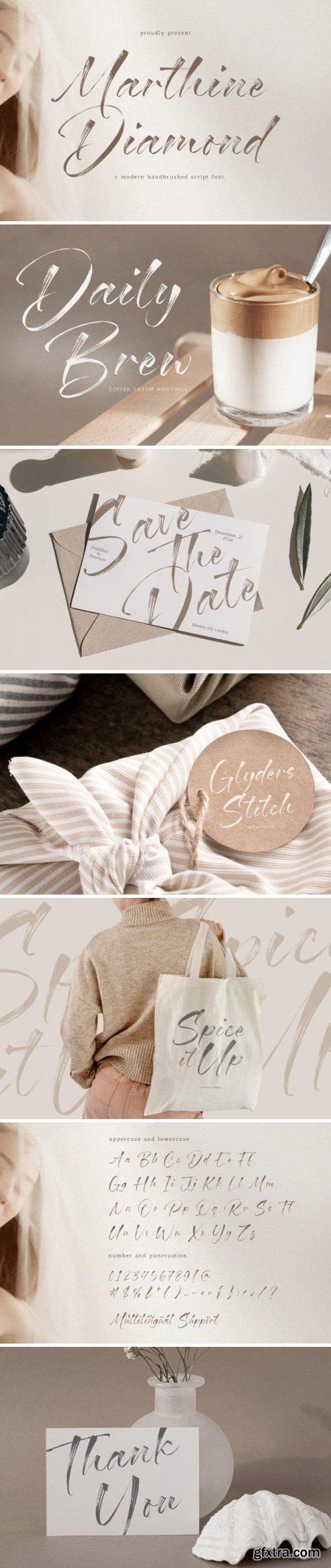 Marthine Diamond Font