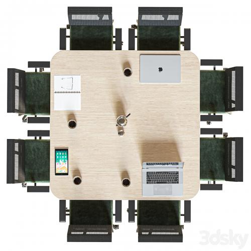 square conference table