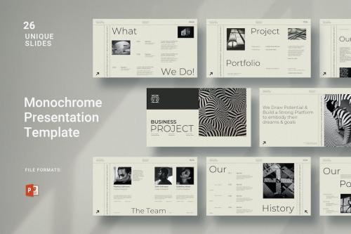 Monochrome Business Presentation Template