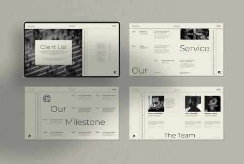 Monochrome Business Presentation Template