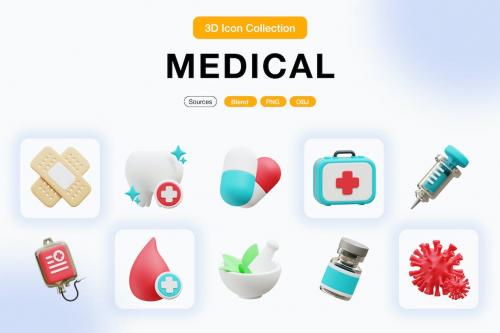 Medical 3D Icons