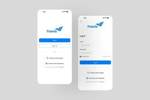 Travis E-Wallet App UI Kit