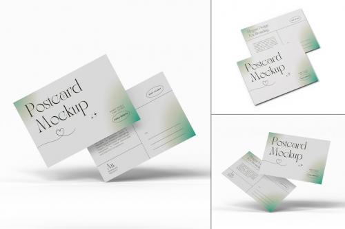 Minimalist Postcard Invitation Mockup Set