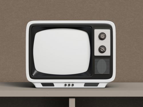 Vintage Retro TV Mockup Set