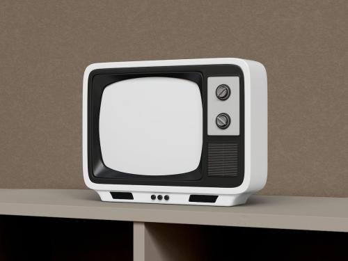 Vintage Retro TV Mockup Set