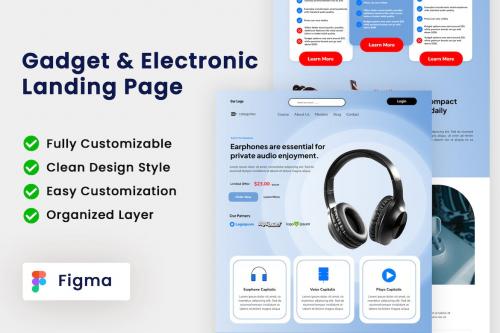 Eartric - Gadget & Electronic Landing Page