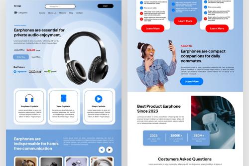 Eartric - Gadget & Electronic Landing Page