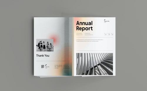 Annual Report Modern Swiss Style