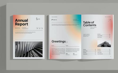 Annual Report Modern Swiss Style