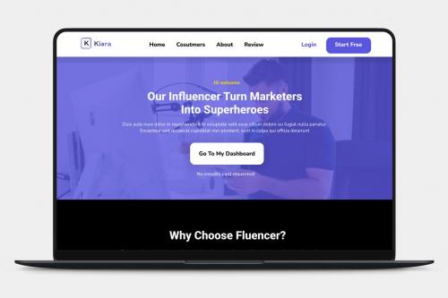 Kiana - Influencer Landing Page