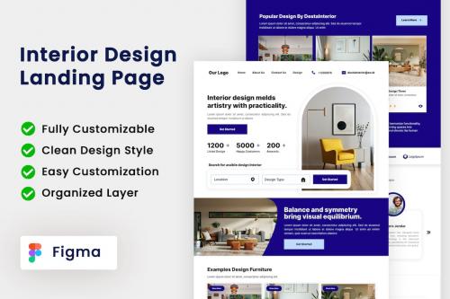 Interior Design Landing Page