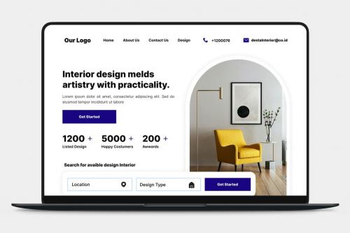 Interior Design Landing Page