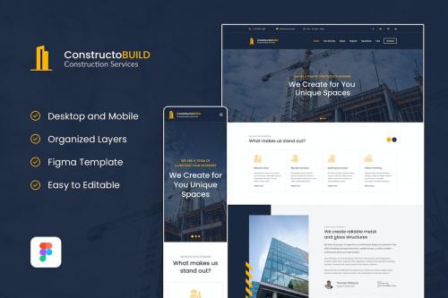 Constructo – Builder and Constructor Landing Page