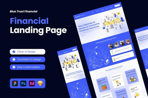 Blue Trust Financial - Fiancial Landing Page