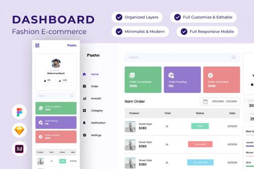 Fashn - Dashboard Fashion E-commerce V2