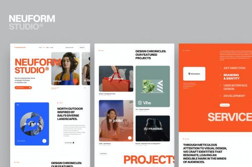 Figma UI Template for Digital Agency Website