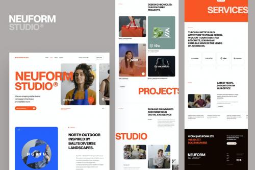 Figma UI Template for Digital Agency Website