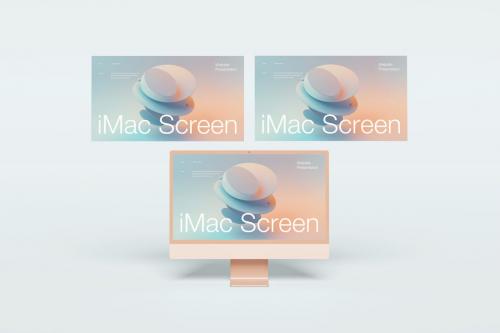 iMac Screen Presentation Mockup