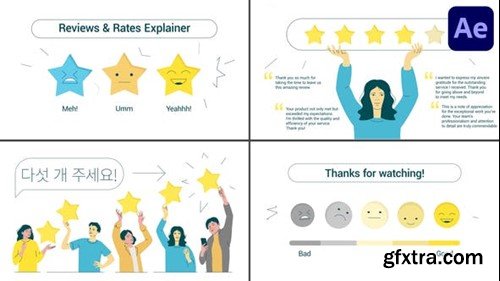 Videohive Reviews & Rates Explainer for After Effects 50253063