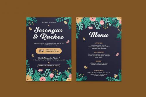 Olively Wedding Invitation Template