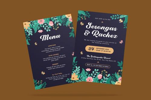 Olively Wedding Invitation Template