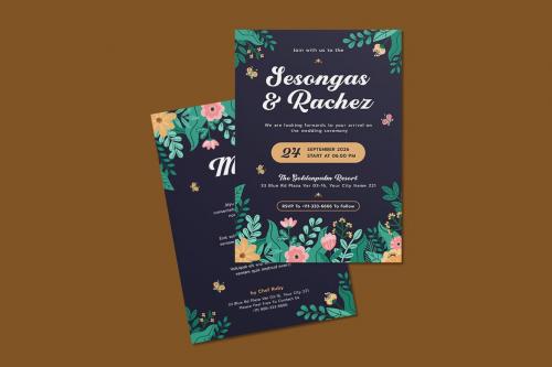 Olively Wedding Invitation Template