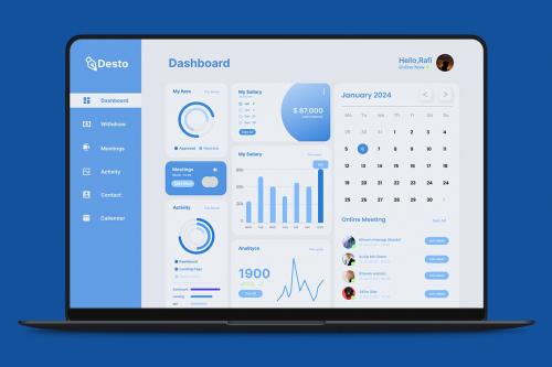 Desto - Modern Product Dashboard UI Kits